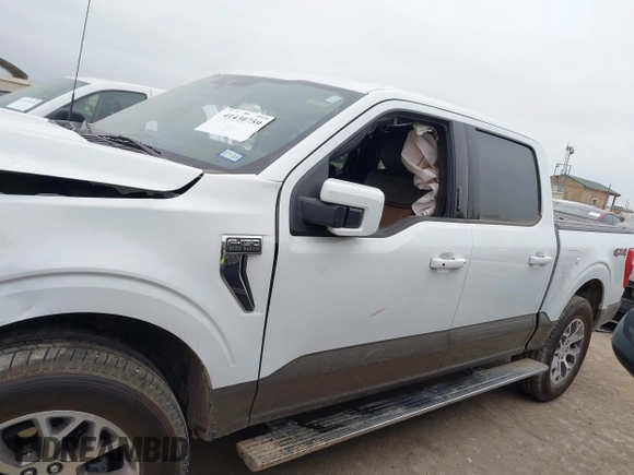 2022 Ford F-150 XL with VIN 1FTFW1E81NFA79695, listed as a IAAI auction lot 41430759 with 48,507 mi miles. Bid and sale history available at carsss.com. Image 14.