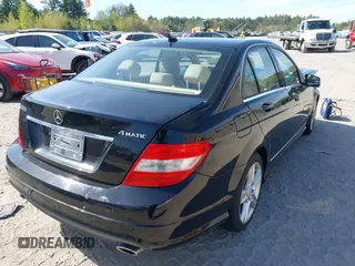 2011 Mercedes-Benz C 300 Sport with VIN WDDGF8BB0BR133565, listed as a IAAI auction lot 42172910 with 88,474 mi miles and . Bid and sale history available at carsss.com. Image 4.
