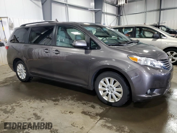 2016 Toyota Sienna Limited z VIN 5TDDK3DC2GS142603, wystawiony jako Copart lot #54013855 z przebiegiem 97 000 mil mil oraz Szkoda całkowita • Salvage title. Historia ofert i sprzedaży dostępna na DreamBid. Obrazek 4.