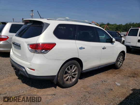 2014 Nissan Pathfinder S z VIN 5N1AR2MM4EC705596, wystawiony jako Copart lot #60879025 z przebiegiem 57 357 mil mil oraz Czysty tytuł • Clean title. Historia ofert i sprzedaży dostępna na DreamBid. Obrazek 3.