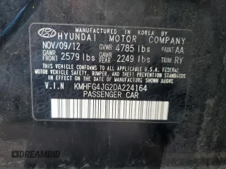 2013 Hyundai Azera z VIN KMHFG4JG2DA224164, wystawiony jako Copart lot #58184245 z przebiegiem 206 811 mil mil oraz Czysty tytuł • Clean title. Historia ofert i sprzedaży dostępna na DreamBid. Obrazek 12.