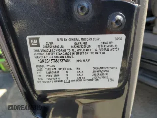 2005 Chevrolet Tahoe LS with VIN 1GNEC13T35J237406, listed as a Copart auction lot 69884414 with 0 mi miles and Salvage Title. Bid and sale history available at carsss.com. Image 13.