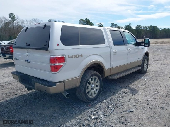 2012 Ford F-150 XL with VIN 1FTFW1ET3CKD29270, listed as a IAAI auction lot 41581743 with 105,110 mi miles. Bid and sale history available at carsss.com. Image 4.