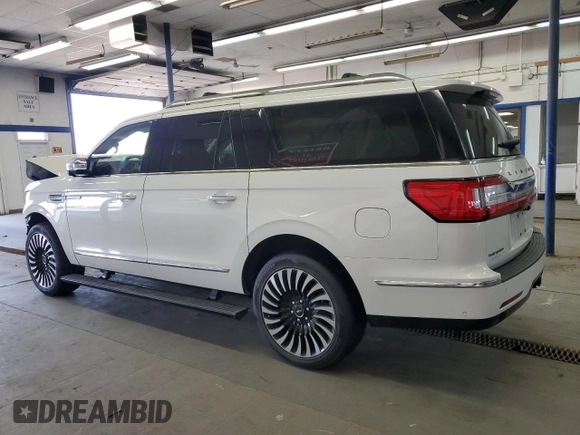 2020 Lincoln Navigator Black Label z VIN 5LMJJ3TT5LEL23937, wystawiony jako Copart lot #54434155 z przebiegiem 22 437 mil mil oraz Szkoda całkowita • Salvage title. Historia ofert i sprzedaży dostępna na DreamBid. Obrazek 2.
