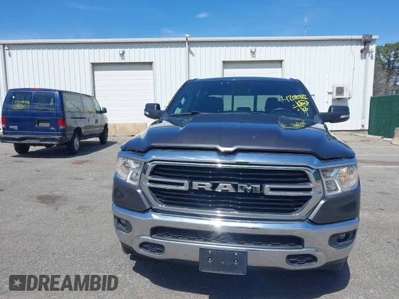 2019 Ram 1500 Big Horn/Lone Star with VIN 1C6RRFFG7KN782511, listed as a IAAI auction lot 42040822 with 156,310 mi miles. Bid and sale history available at carsss.com. Image 6.
