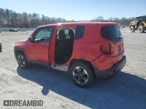2018 Jeep Renegade Sport with VIN ZACCJAAB1JPG85055, listed as a Copart auction lot 50129355 with 147,626 mi miles and Salvage title. Bid and sale history available at DreamBid. Image 2.