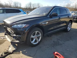 2019 Jaguar F-Pace 25t Premium z VIN SADCJ2FX4KA361999, wystawiony jako Copart lot #52969445 z przebiegiem 47 420 mil mil oraz Szkoda całkowita • Salvage title. Historia ofert i sprzedaży dostępna na DreamBid. Obrazek 1.