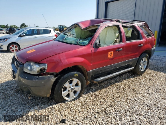 2007 Ford Escape XLT with VIN 1FMCU031X7KB06567, listed as a Copart auction lot 61941534 with 0 mi miles and Salvage Title. Bid and sale history available at carsss.com. Image 1.