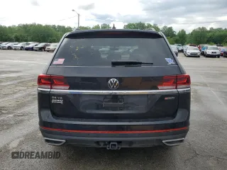2022 Volkswagen Atlas SE with VIN 1V2HR2CAXNC514385, listed as a Copart auction lot 55742695 with 33,263 mi miles and Salvage title. Bid and sale history available at DreamBid. Image 6.