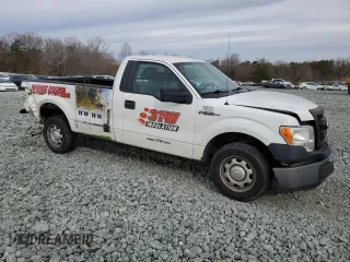 2013 Ford F-150 XL with VIN 1FTMF1CM7DKE41350, listed as a Copart auction lot 47526385 with 210,727 mi miles and Salvage Title. Bid and sale history available at carsss.com. Image 4.