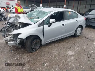 2015 Honda Civic LX with VIN 19XFB2F58FE259113, listed as a IAAI auction lot 42160013 with Not provided miles and . Bid and sale history available at DreamBid. Image 2.