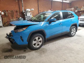 2019 Toyota RAV4 XLE with VIN JTMP1RFV3KJ013180, listed as a Copart auction lot 52888135 with 91,734 mi miles and Salvage Title. Bid and sale history available at carsss.com. Image 1.
