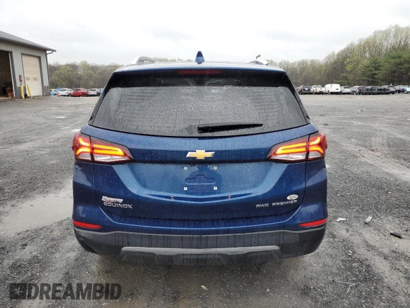2023 Chevrolet Equinox Premier z VIN 3GNAXXEG5PL182507, wystawiony jako Copart lot #52156615 z przebiegiem 20 350 mil mil oraz Szkoda całkowita • Salvage title. Historia ofert i sprzedaży dostępna na DreamBid. Obrazek 6.