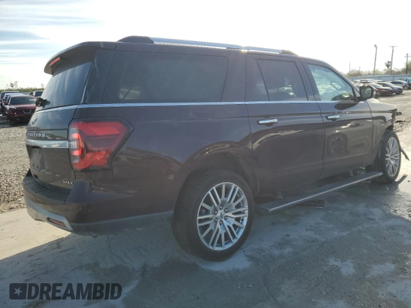 2024 Ford Expedition Max Limited with VIN 1FMJK2A86REA34602, listed as a Copart auction lot 88928385 with 9,781 mi miles and Salvage title. Bid and sale history available at DreamBid. Image 3.