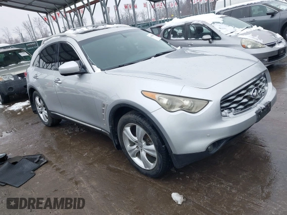2010 Infiniti FX35 with VIN JN8AS1MW8AM850931, listed as a IAAI auction lot 41565434 with 166,160 mi miles. Bid and sale history available at carsss.com. Image 1.