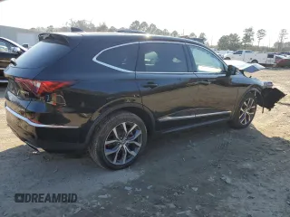 2022 Acura MDX w/Technology Package with VIN 5J8YE1H49NL037704, listed as a Copart auction lot 42837985 with 23,331 mi miles and Salvage Title. Bid and sale history available at carsss.com. Image 3.