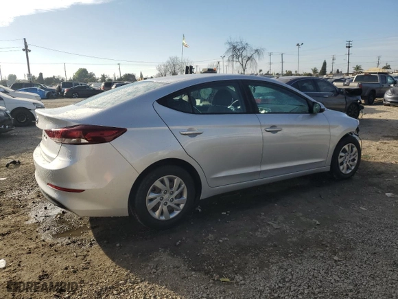 2018 Hyundai Elantra SE with VIN KMHD74LF6JU574127, listed as a Copart auction lot 46001895 with 27,119 mi miles and Salvage Title. Bid and sale history available at carsss.com. Image 3.