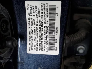2020 Honda Civic Sedan LX with VIN 19XFC2F66LE015655, listed as a Copart auction lot 50711075 with 0 mi miles and Salvage Title. Bid and sale history available at carsss.com. Image 14.