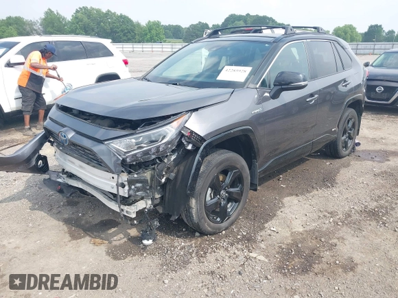 2021 Toyota RAV4 Hybrid XSE z VIN 4T3E6RFV7MU062914, wystawiony jako IAAI lot #42285928 z przebiegiem 46 639 mil mil oraz . Historia ofert i sprzedaży dostępna na DreamBid. Obrazek 19.