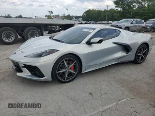 2021 Chevrolet Corvette 2LT with VIN 1G1YB2D46M5122224, listed as a Copart auction lot 64782884 with 48,018 mi miles and Salvage Title. Bid and sale history available at carsss.com. Image 1.