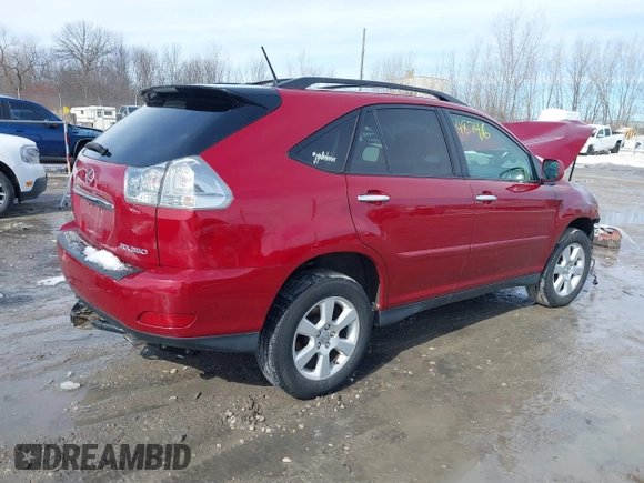 2009 Lexus RX 350 with VIN 2T2HK31U99C134116, listed as a IAAI auction lot 41748746 with 238,039 mi miles and . Bid and sale history available at DreamBid. Image 4.