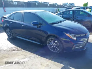 2020 Toyota Corolla SE with VIN JTDS4RCE9LJ001896, listed as a IAAI auction lot 41945576 with 123,601 mi miles. Bid and sale history available at carsss.com. Image 1.