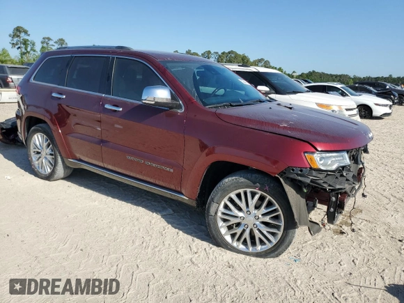 2018 Jeep Grand Cherokee Summit with VIN 1C4RJEJG2JC205073, listed as a Copart auction lot 52684975 with 29,655 mi miles and Salvage title. Bid and sale history available at DreamBid. Image 4.
