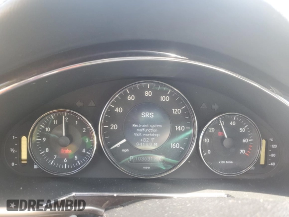 2007 Mercedes-Benz CLS-Class 5.5L with VIN WDDDJ72X17A086849, listed as a Copart auction lot 70840064 with 103,631 mi miles and Salvage Title. Bid and sale history available at carsss.com. Image 9.