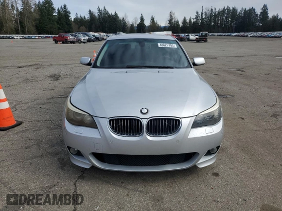 2008 BMW 5 Series 550i with VIN WBANW53558CT52250, listed as a Copart auction lot 48826795 with 166,074 mi miles and Clean Title. Bid and sale history available at carsss.com. Image 5.