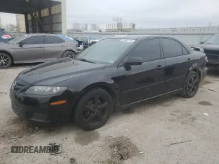 2007 Mazda 6 i Sport VE with VIN 1YVHP80C675M59001, listed as a Copart auction lot 86880714 with 206,160 mi miles and Salvage Title. Bid and sale history available at carsss.com. Image 1.