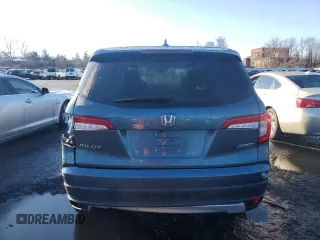 2022 Honda Pilot EX-L with VIN 5FNYF6H5XNB037831, listed as a Copart auction lot 46677205 with 19,285 mi miles and Salvage Title. Bid and sale history available at carsss.com. Image 6.