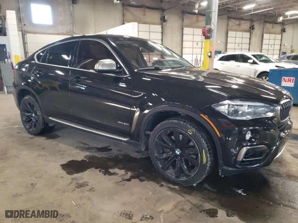 2016 BMW X6 xDrive50i with VIN 5UXKU6C54G0R34047, listed as a Copart auction lot 45595935 with 115,471 mi miles and Salvage Title. Bid and sale history available at carsss.com. Image 4.