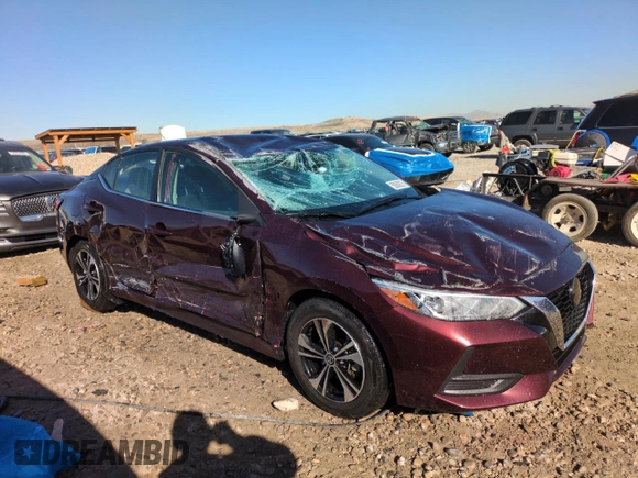 2023 Nissan Sentra SV with VIN 3N1AB8CV1PY228080, listed as a Copart auction lot 50609275 with 17,505 mi miles and Salvage Title. Bid and sale history available at DreamBid. Image 4.