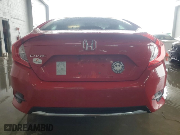 2020 Honda Civic LX z VIN 2HGFC2F60LH569330, wystawiony jako Copart lot #56819195 z przebiegiem 64 244 mil mil oraz Szkoda całkowita • Salvage title. Historia ofert i sprzedaży dostępna na DreamBid. Obrazek 6.