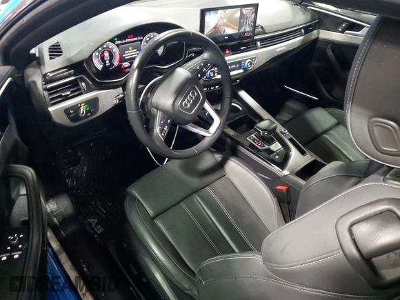 2022 Audi A5 S line Premium Plus z VIN WAUTAAF55NA018589, wystawiony jako Copart lot #85519824 z przebiegiem 29 752 mil mil oraz Szkoda całkowita • Salvage title. Historia ofert i sprzedaży dostępna na DreamBid. Obrazek 8.