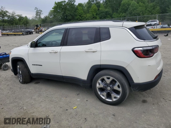 2021 Jeep Compass Limited с VIN 3C4NJCCBXMT573465, выставлен на аукционе Copart как лот 57687045 с пробегом 50 361 миль миль и Списание • Salvage title. История ставок и продаж доступна на DreamBid. Изображение 2.