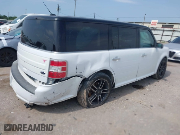 2015 Ford Flex SEL z VIN 2FMGK5C8XFBA18029, wystawiony jako IAAI lot #42333655 z przebiegiem 171 389 mil mil oraz . Historia ofert i sprzedaży dostępna na DreamBid. Obrazek 4.