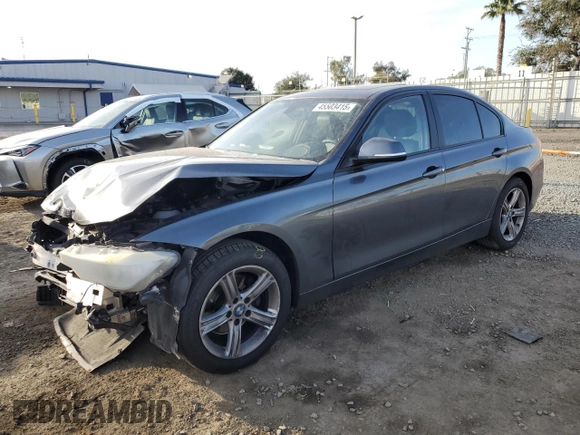 2013 BMW 3 Series 328i with VIN WBA3C1G57DNR44332, listed as a Copart auction lot 45503415 with 158,141 mi miles and Salvage Title. Bid and sale history available at carsss.com. Image 1.