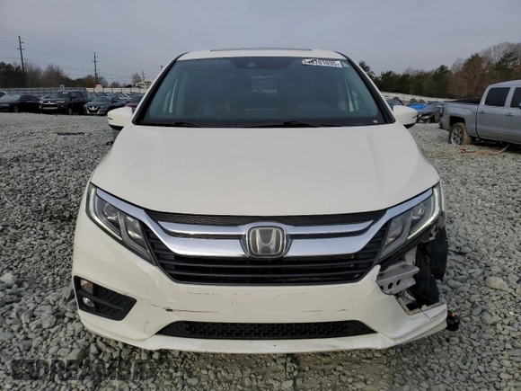 2019 Honda Odyssey EX-L with VIN 5FNRL6H72KB014960, listed as a Copart auction lot 48701035 with 131,921 mi miles and Salvage Title. Bid and sale history available at carsss.com. Image 5.