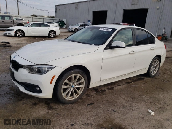 2018 BMW 3 Series 320i with VIN WBA8A9C54JK622857, listed as a Copart auction lot 44143685 with 0 mi miles and Salvage Title. Bid and sale history available at carsss.com. Image 1.