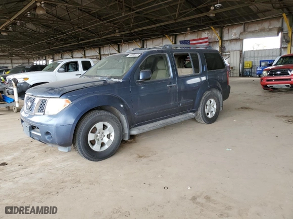2006 Nissan Pathfinder SE with VIN 5N1AR18U96C634143, listed as a Copart auction lot 53096475 with 143,959 mi miles and Clean Title. Bid and sale history available at carsss.com. Image 1.