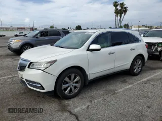 2014 Acura MDX Advance with VIN 5FRYD4H81EB002260, listed as a Copart auction lot 56025185 with 198,384 mi miles and Salvage title. Bid and sale history available at DreamBid. Image 1.