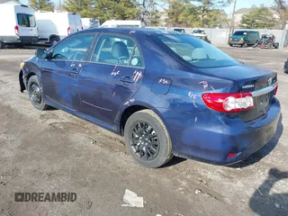 2013 Toyota Corolla L with VIN 2T1BU4EE4DC958837, listed as a IAAI auction lot 41498180 with 181,129 mi miles. Bid and sale history available at carsss.com. Image 3.