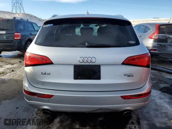2013 Audi Q5 Premium with VIN WA1CFAFP6DA085880, listed as a Copart auction lot 42168855 with 132,310 mi miles and Salvage Title. Bid and sale history available at carsss.com. Image 6.