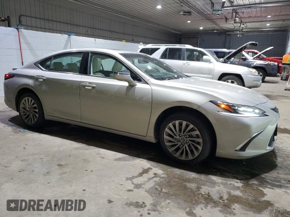 2022 Lexus ES 300h Luxury with VIN 58AEA1C17NU018349, listed as a Copart auction lot 43206535 with 13,464 mi miles and Salvage title. Bid and sale history available at DreamBid. Image 4.