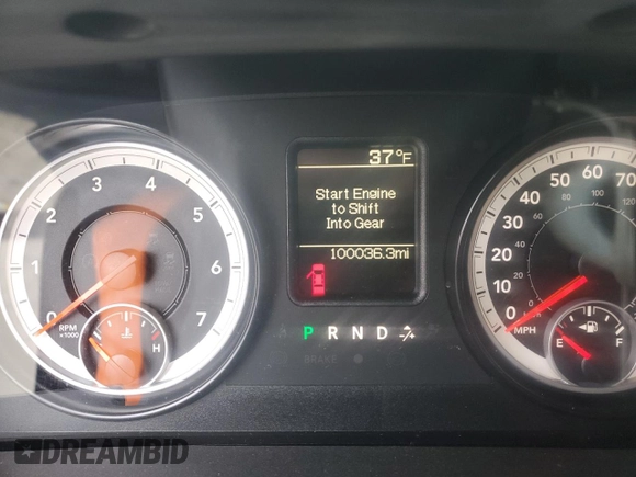 2014 Ram 1500 Express with VIN 1C6RR7KT8ES470115, listed as a Copart auction lot 46086305 with 100,036 mi miles and Salvage Title. Bid and sale history available at carsss.com. Image 9.