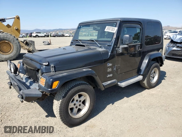 2004 Jeep Wrangler Sahara with VIN 1J4FA59SX4P718591, listed as a Copart auction lot 59907805 with 241,994 mi miles and Clean title. Bid and sale history available at DreamBid. Image 1.