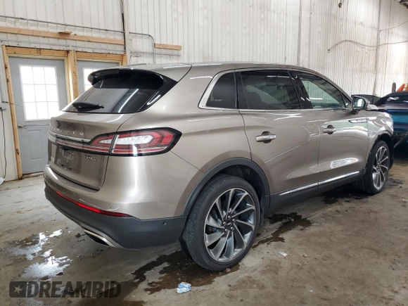 2020 Lincoln Nautilus Reserve z VIN 2LMPJ8K93LBL02777, wystawiony jako Copart lot #59559575 z przebiegiem Nie podano mil oraz Szkoda całkowita • Salvage title. Historia ofert i sprzedaży dostępna na DreamBid. Obrazek 3.