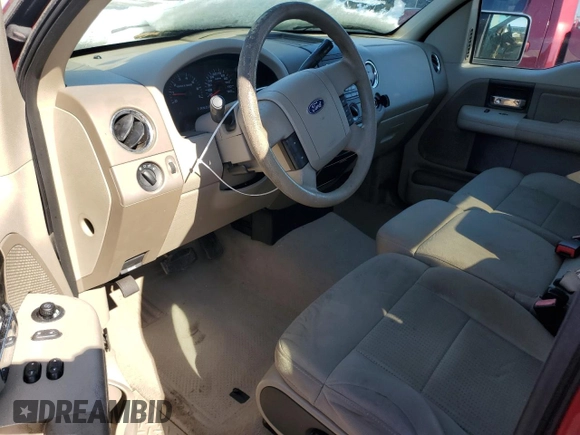 2008 Ford F-150 XL with VIN 1FTRF12W78KC74213, listed as a Copart auction lot 46517675 with 92,239 mi miles and Salvage title. Bid and sale history available at DreamBid. Image 8.