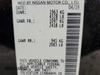 2019 Nissan Altima S with VIN 1N4BL4BV6KC235073, listed as a Copart auction lot 54982875 with 80,883 mi miles and Salvage Title. Bid and sale history available at DreamBid. Image 12.